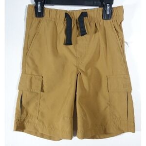 Dockers Cargo Shorts Boys Size 8 Small Pull On Microfiber Full Elastic Waist
